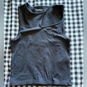 Abercrombie & Fitch Black Ribbed Tank Top